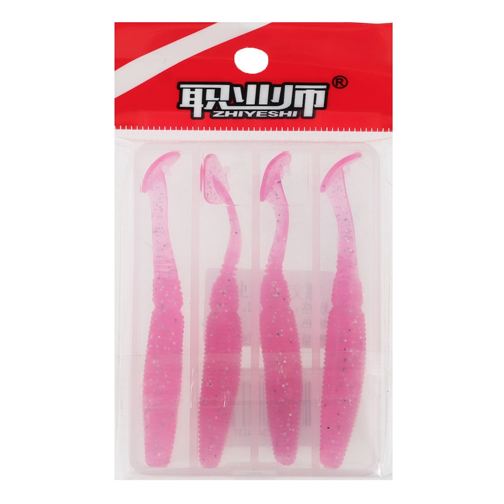 Micro Soft Baits 7cm 2.8g Pink Qty 4