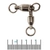 3-Way Double Crane Big Game BB Swivels 7x8 100kg Qty 3