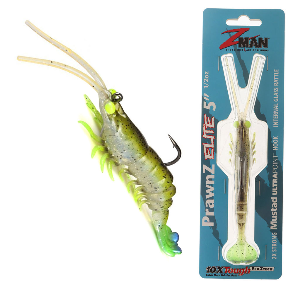 Z-Man PrawnZ Elite Soft Bait 5in Fried Chicken