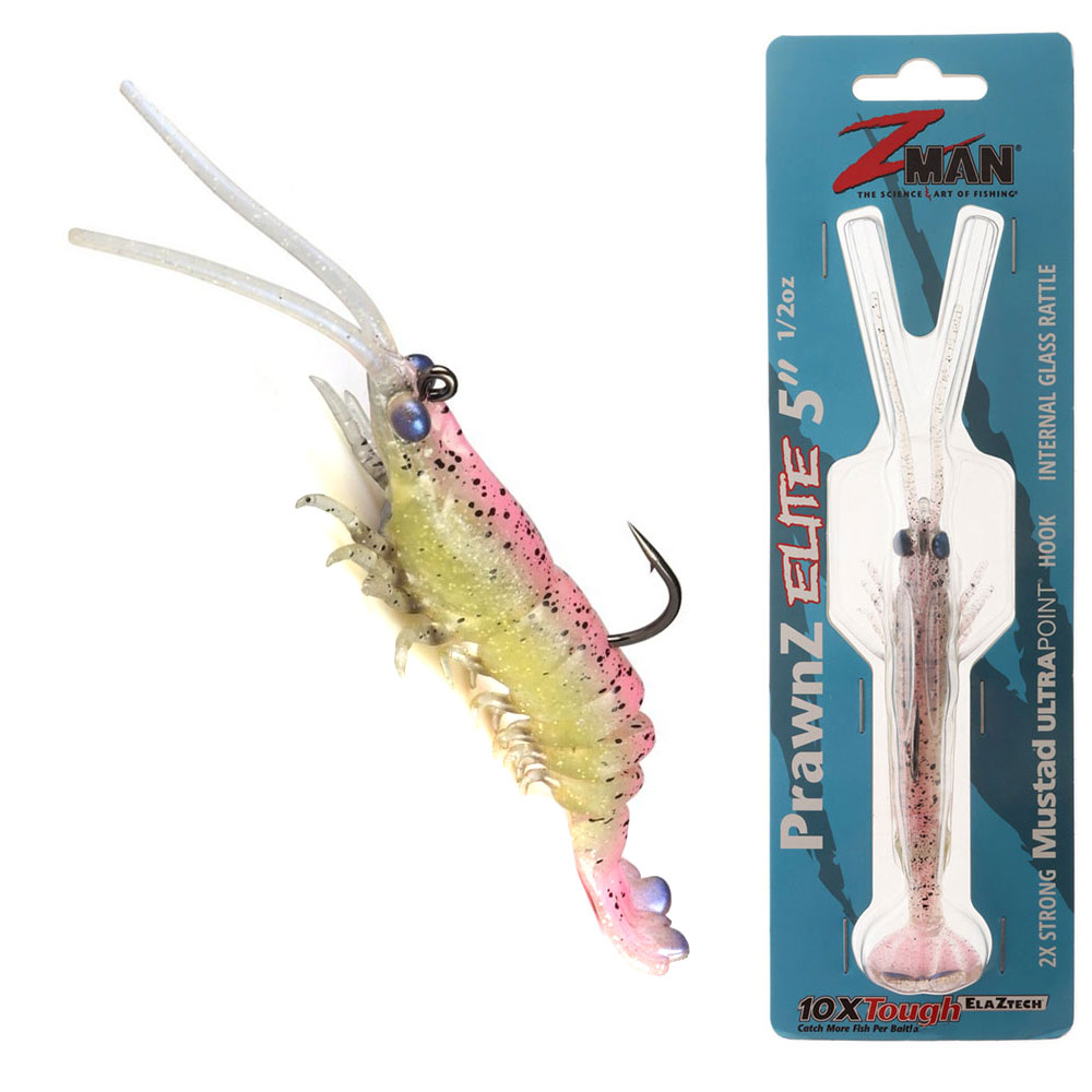 Z-Man PrawnZ Elite Soft Bait 5in Laguna Shrimp