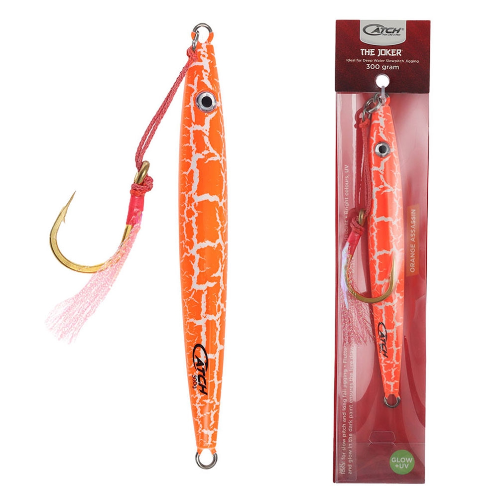 Catch The Joker Longfall Jig 300g Orange Assassin