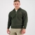 Swanndri Mens Mariner Wool Zip Neck Sweater Olive S