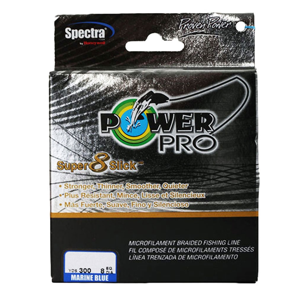 PowerPro Super 8 Slick Braid Marine Blue 150yd 8lb