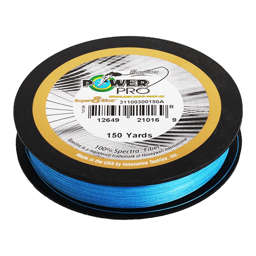 PowerPro Super 8 Slick Braid Marine Blue 150yd 8lb
