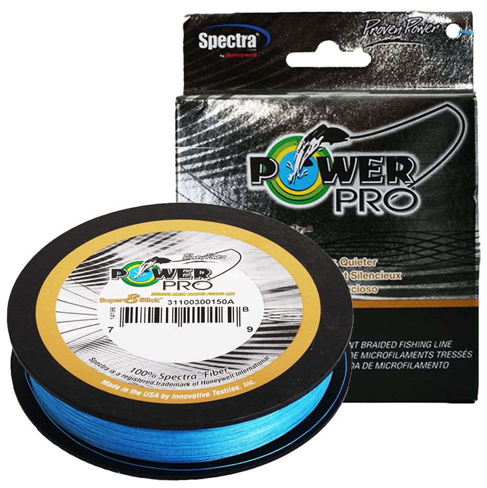PowerPro Super 8 Slick Braid Marine Blue 150yd 10lb