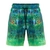 Black Shag Quick-Dry Stretch Mens Board Shorts Aqua Moss 36in