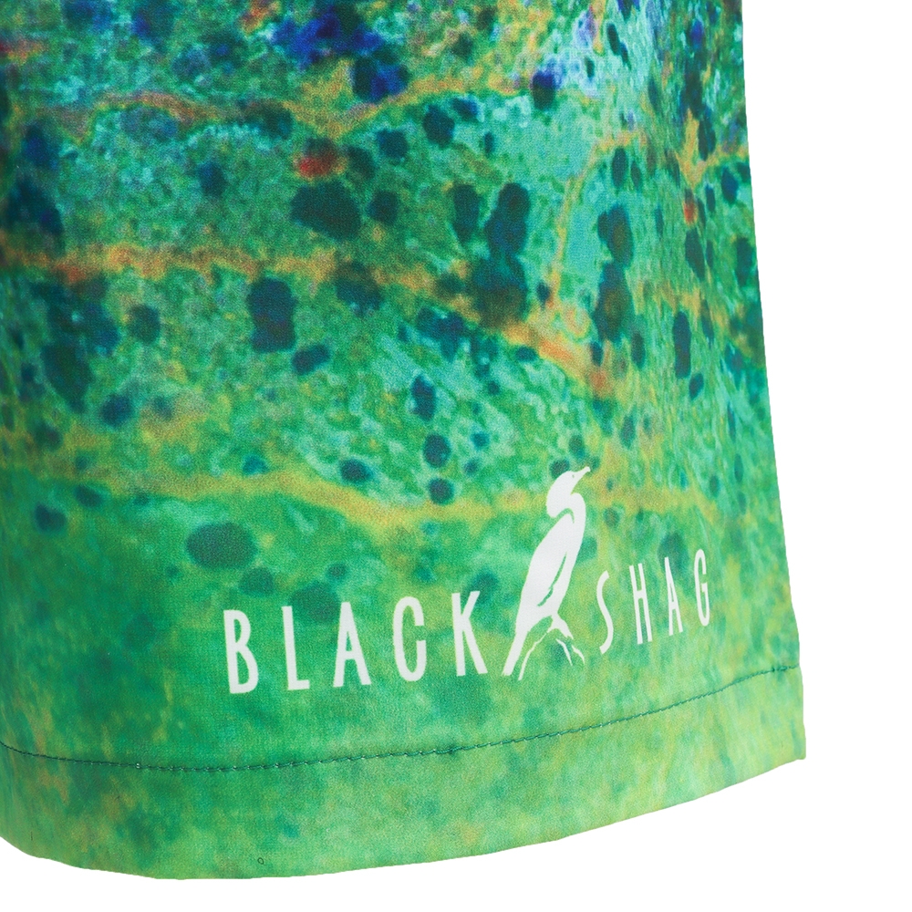 Black Shag Quick-Dry Stretch Mens Board Shorts