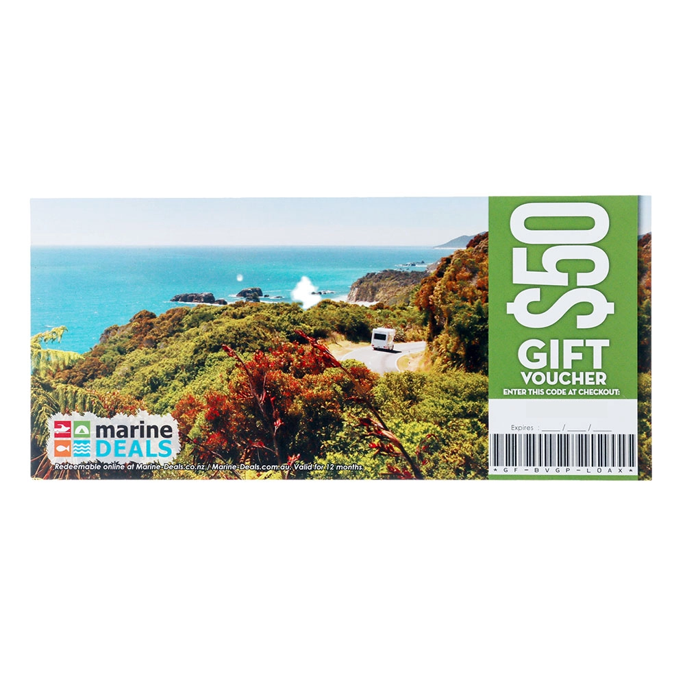 Marine Deals $50 Gift Voucher with Sleeve - Adventure Awaits Marine Deals $50 Gift Voucher with Sleeve - Adventure Awaits
