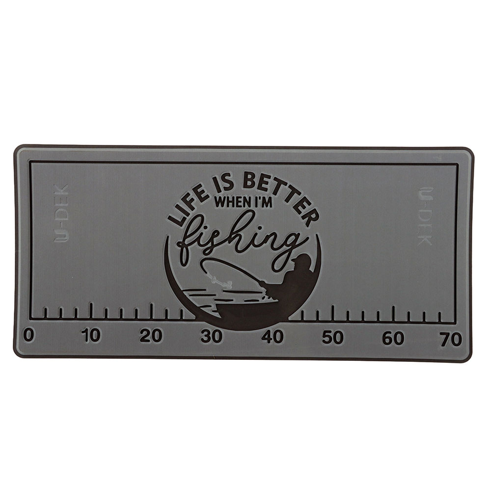 U-DEK Icey-Tek Chilly Bin Lid Measure Mat 70L Life Fishing Grey/ Black