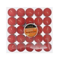 Campmaster Festiva Citronella Tea Light Candles 38x15mm Qty 50 Thumbnail Campmaster Festiva Citronella Tea Light Candles 38x15mm Qty 50
