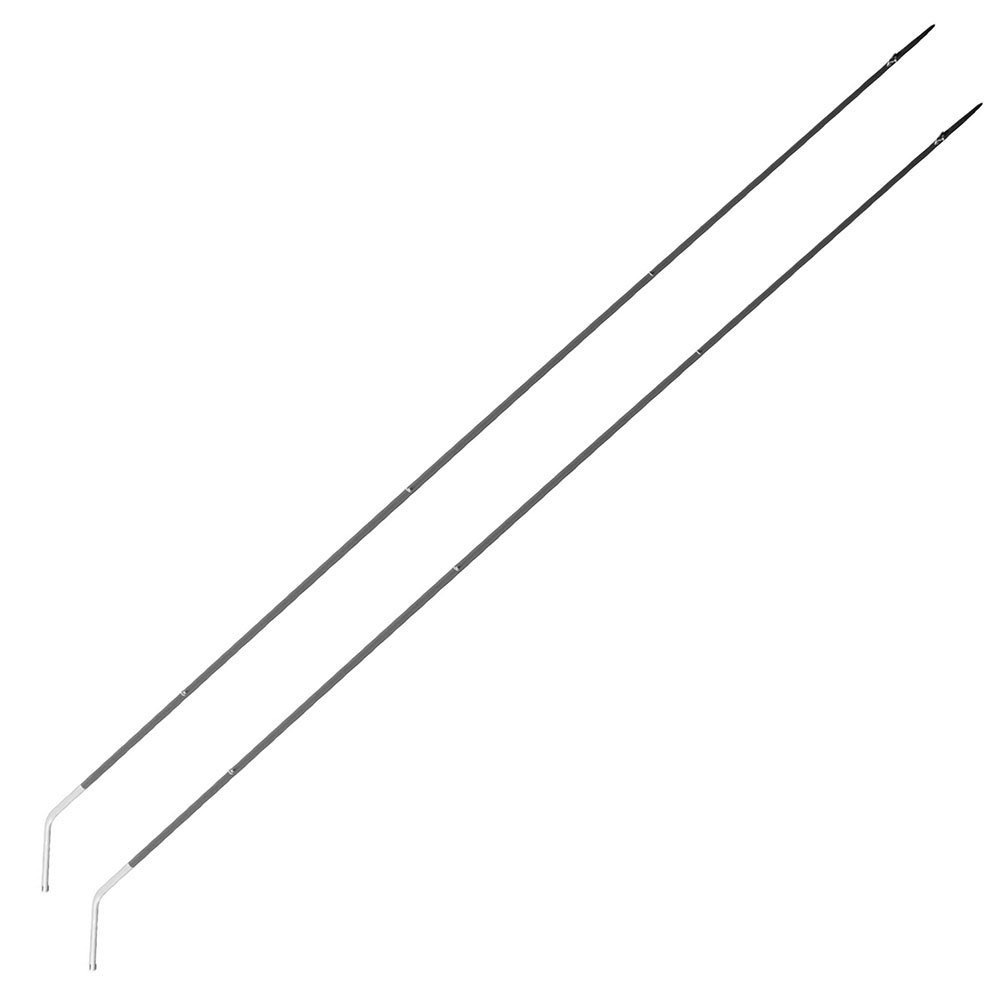 Kilwell PowerPole Stiff 3K Carbon Bent Base Outrigger Poles and Slimline Black Bases Set 4.6m Pair