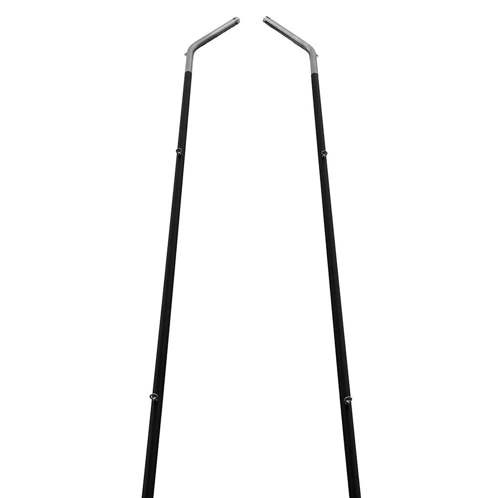 Kilwell PowerPole Stiff 3K Carbon Bent Base Outrigger Poles and Slimline Black Bases Set 4.6m Pair