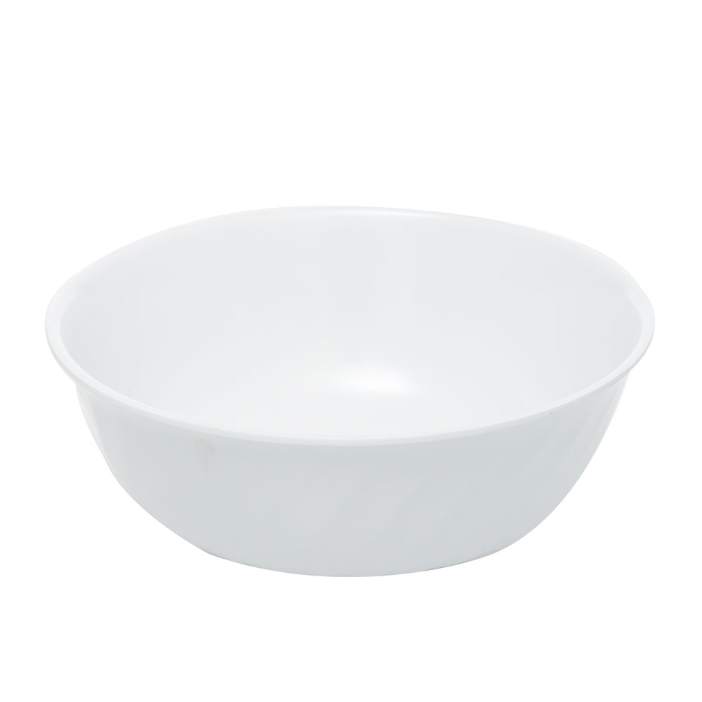 Shatter-Resistant Melamine Dinner Bowl White 15.1x6.1