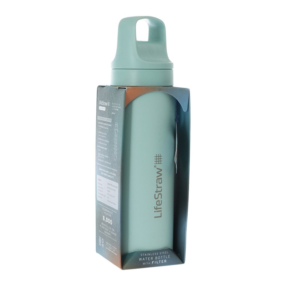 LifeStraw Go Series Insulated Stainless Steel Water Filter Bottle 500ml
