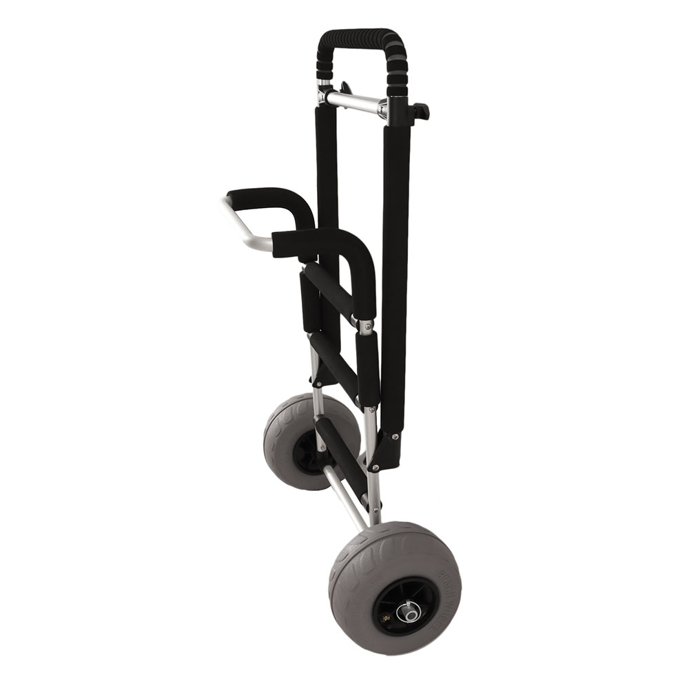 Aluminium Folding Beach Cart Trolley with Balloon Wheels 9in