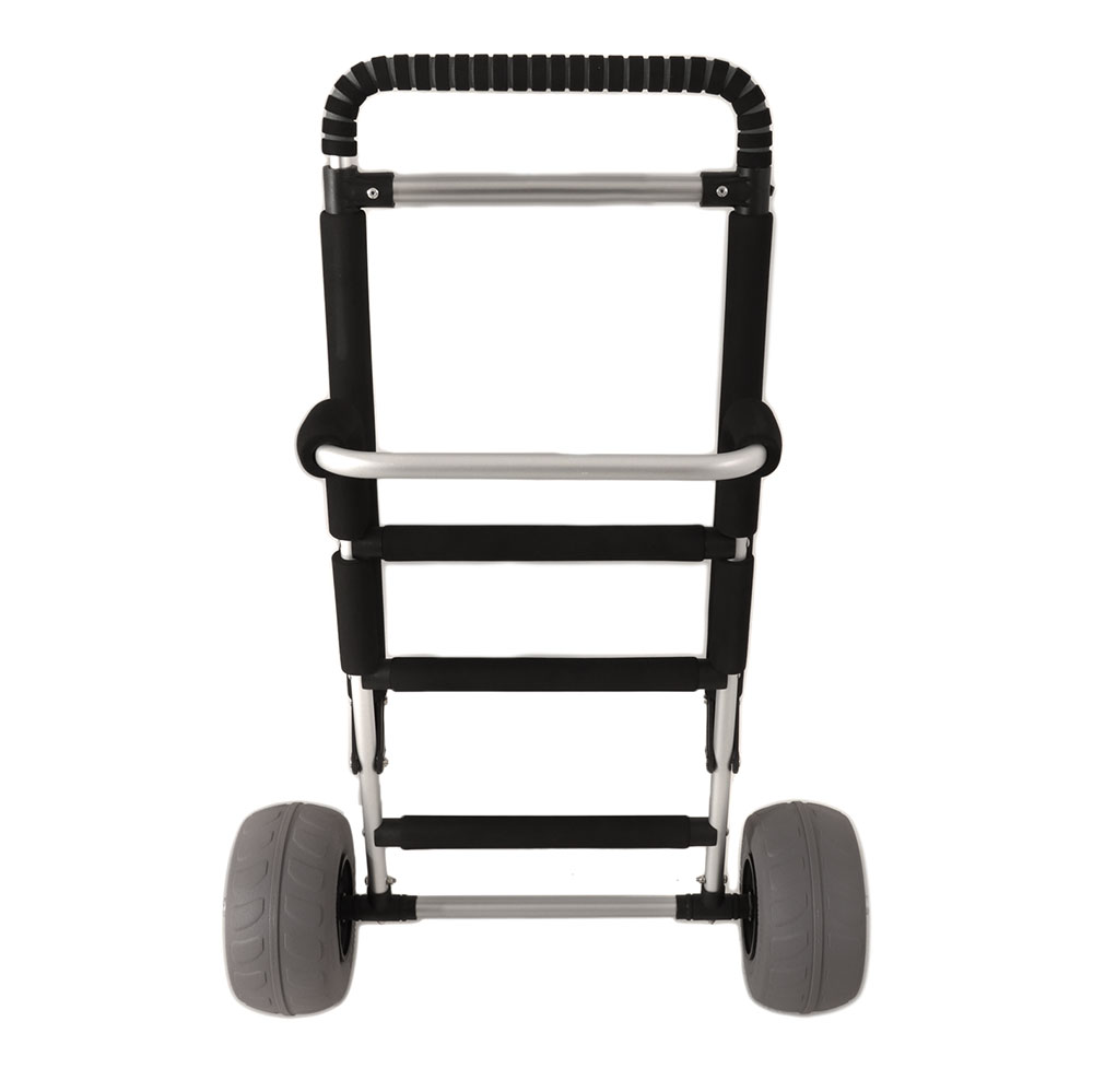 Aluminium Folding Beach Cart Trolley with Balloon Wheels 9in