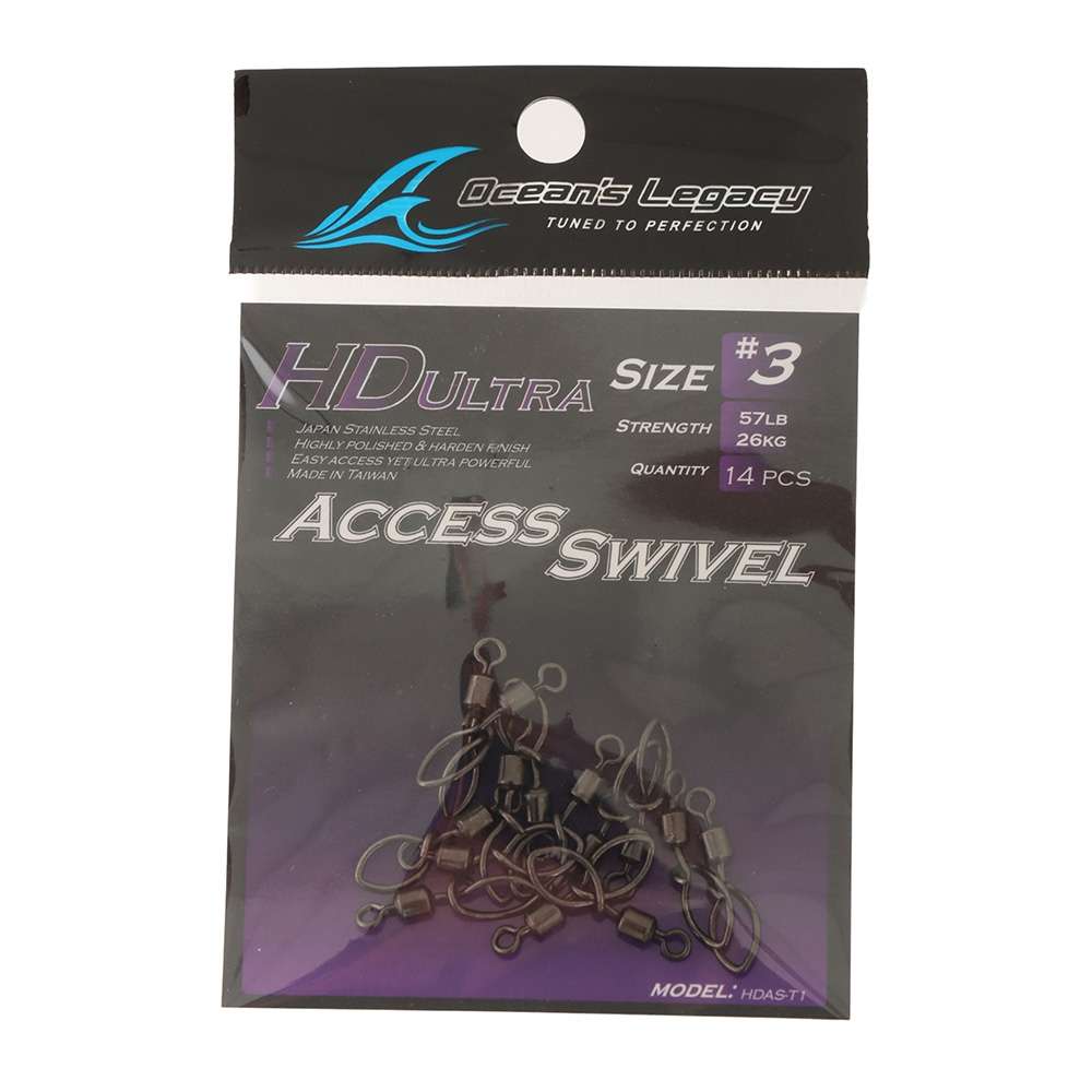 Ocean's Legacy HD Ultra Access Swivel Clips #3 Qty 14
