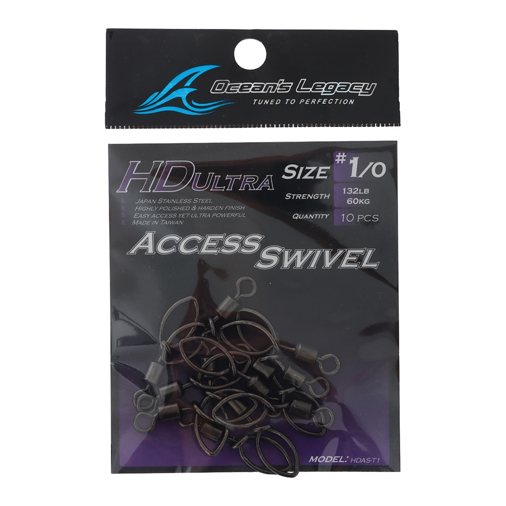 Ocean's Legacy HD Ultra Access Swivel Clips 1/0 Qty 10