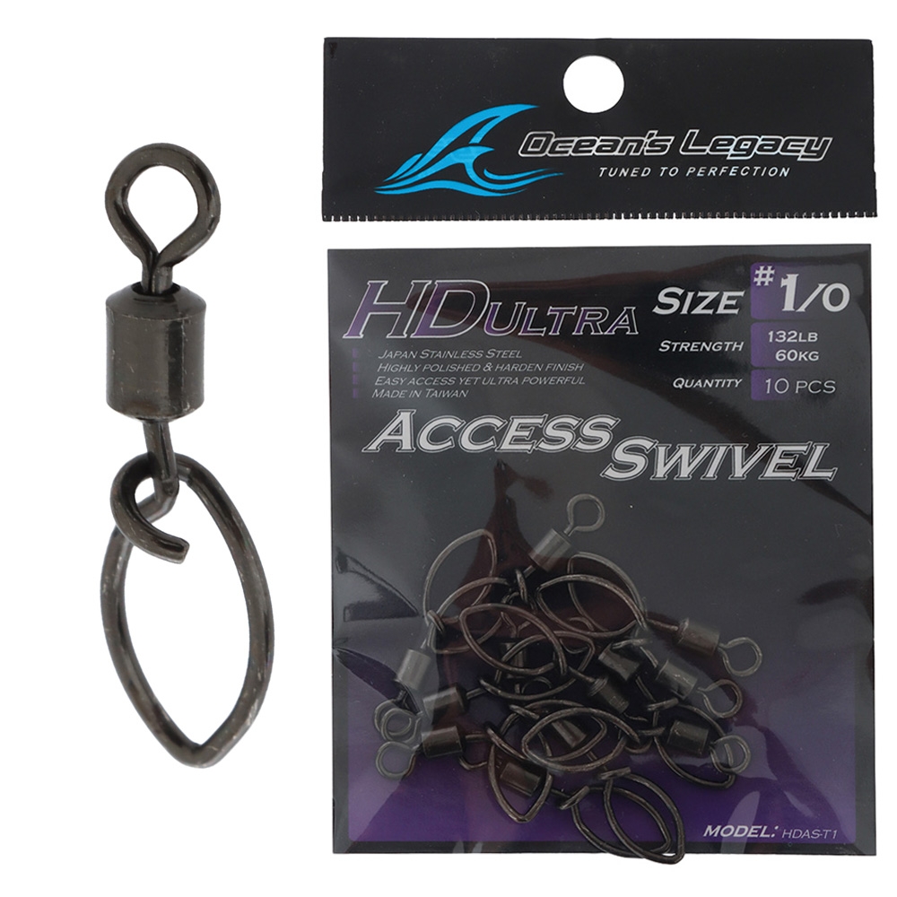 Ocean's Legacy HD Ultra Access Swivel Clips 1/0 Qty 10