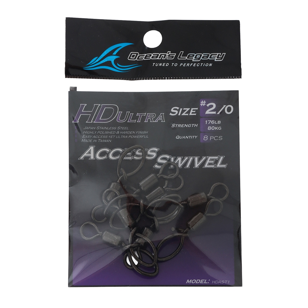Ocean's Legacy HD Ultra Access Swivel Clips 2/0 Qty 8