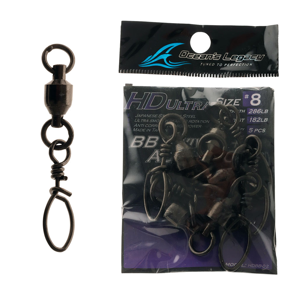 Ocean's Legacy Ball Bearing Access Swivel Clips #8 Qty 5