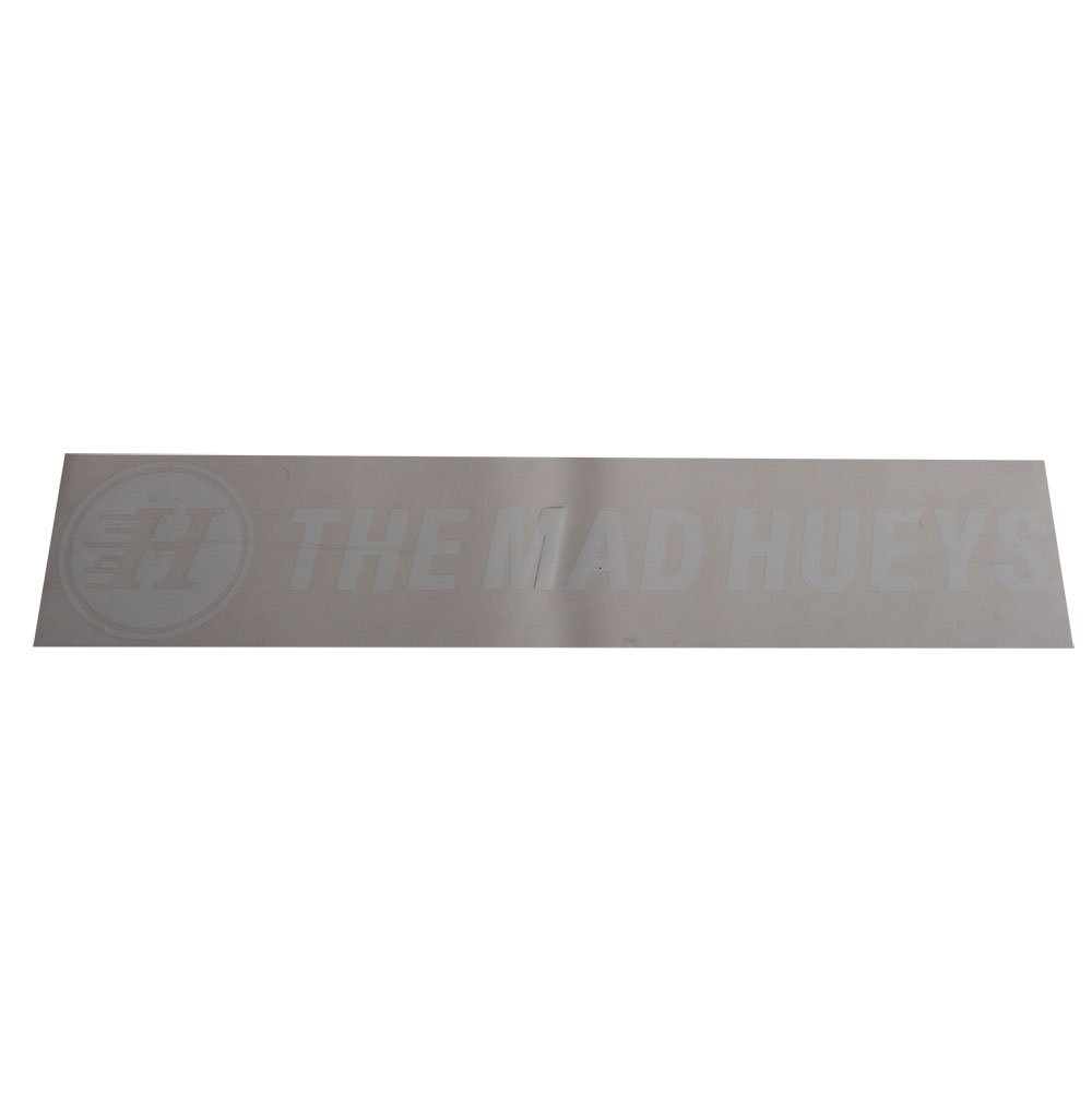 The Mad Hueys Premium Vinyl Boat Sticker White