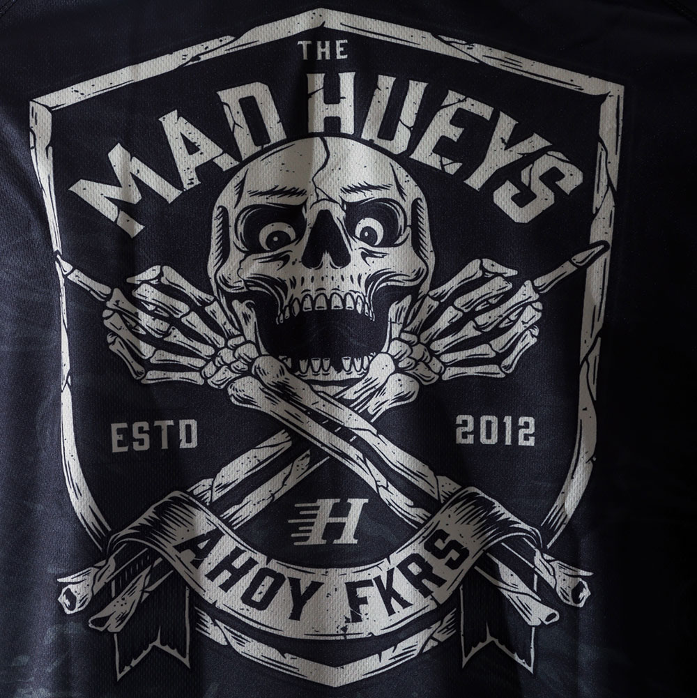 The Mad Hueys Ahoy Fkrs UPF50+ Hooded Fishing Jersey