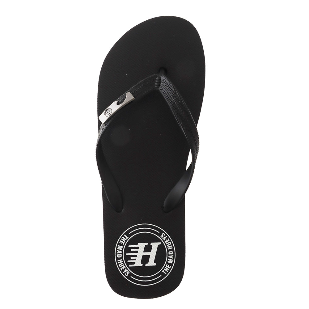 The Mad Hueys Bottle Opener Jandals Black US12