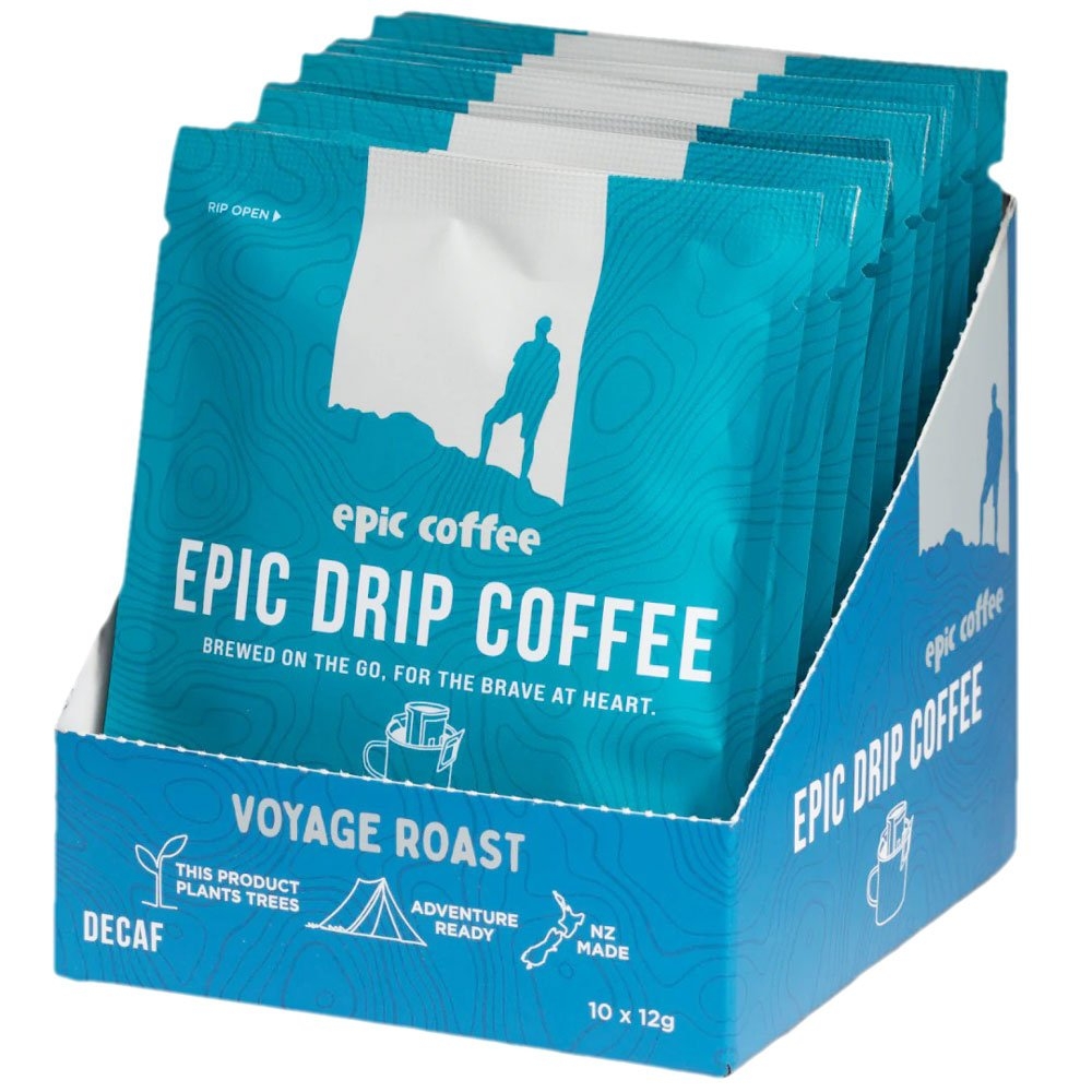Epic Coffee Voyage Roast Decaf Drip Coffee Filter Qty 10