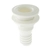 Straight Plastic Thru Hull Fitting 1-1/4in