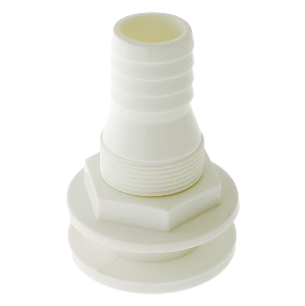 Straight Plastic Thru-Hull Fitting 1-1/4in
