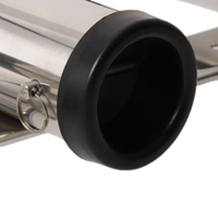 Rod Holder with Pipe Sleeve - Holds 4 Rods Thumbnail Rod Holder with Pipe Sleeve - Holds 4 Rods