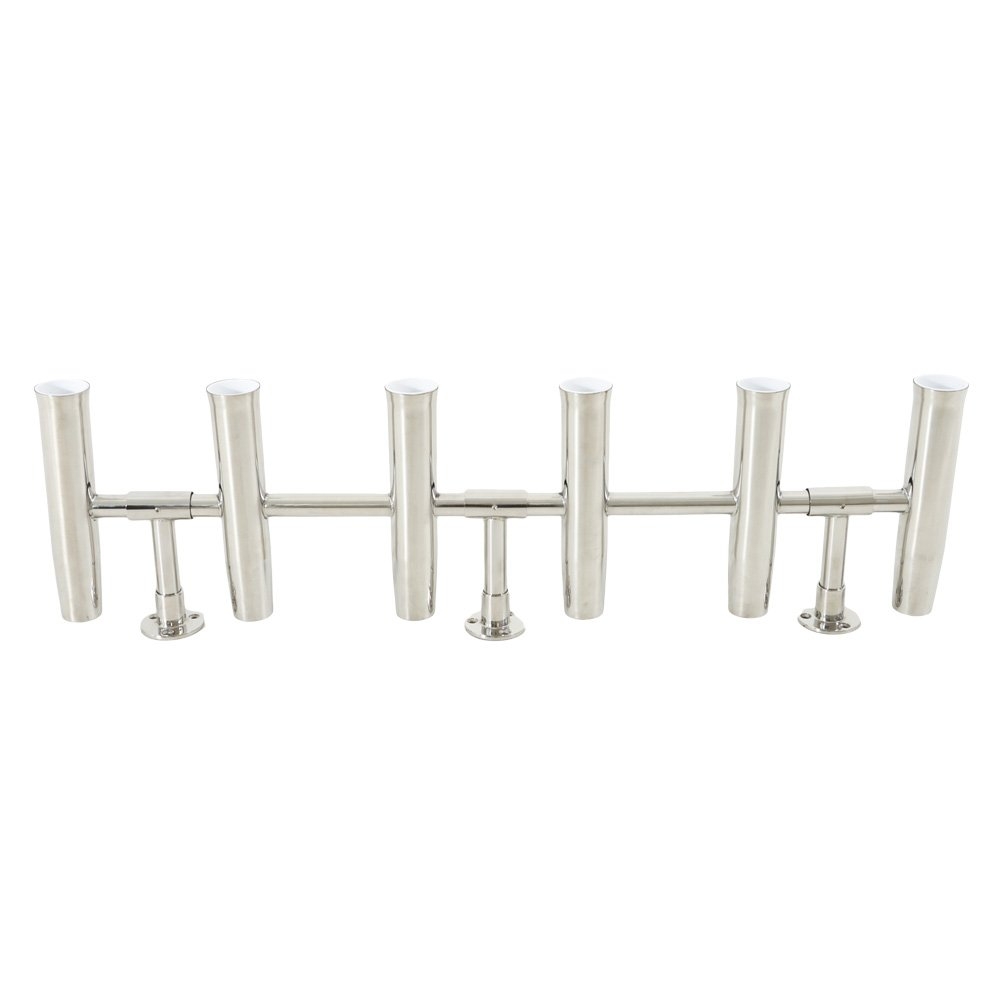 Stainless Steel Hard Top Mount 6 Rod Rack