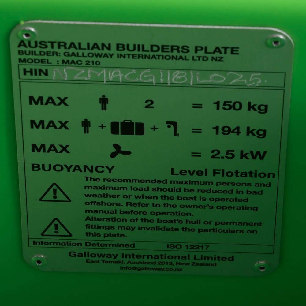 MAC Boats 210 Dinghy Light Green