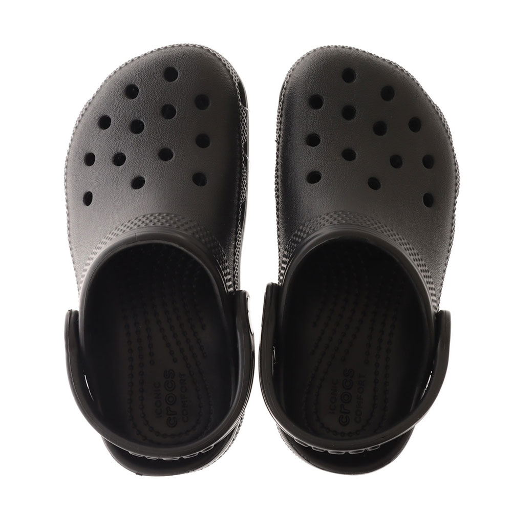 Crocs Classic Toddler Easy Slip-On Clogs Black C10