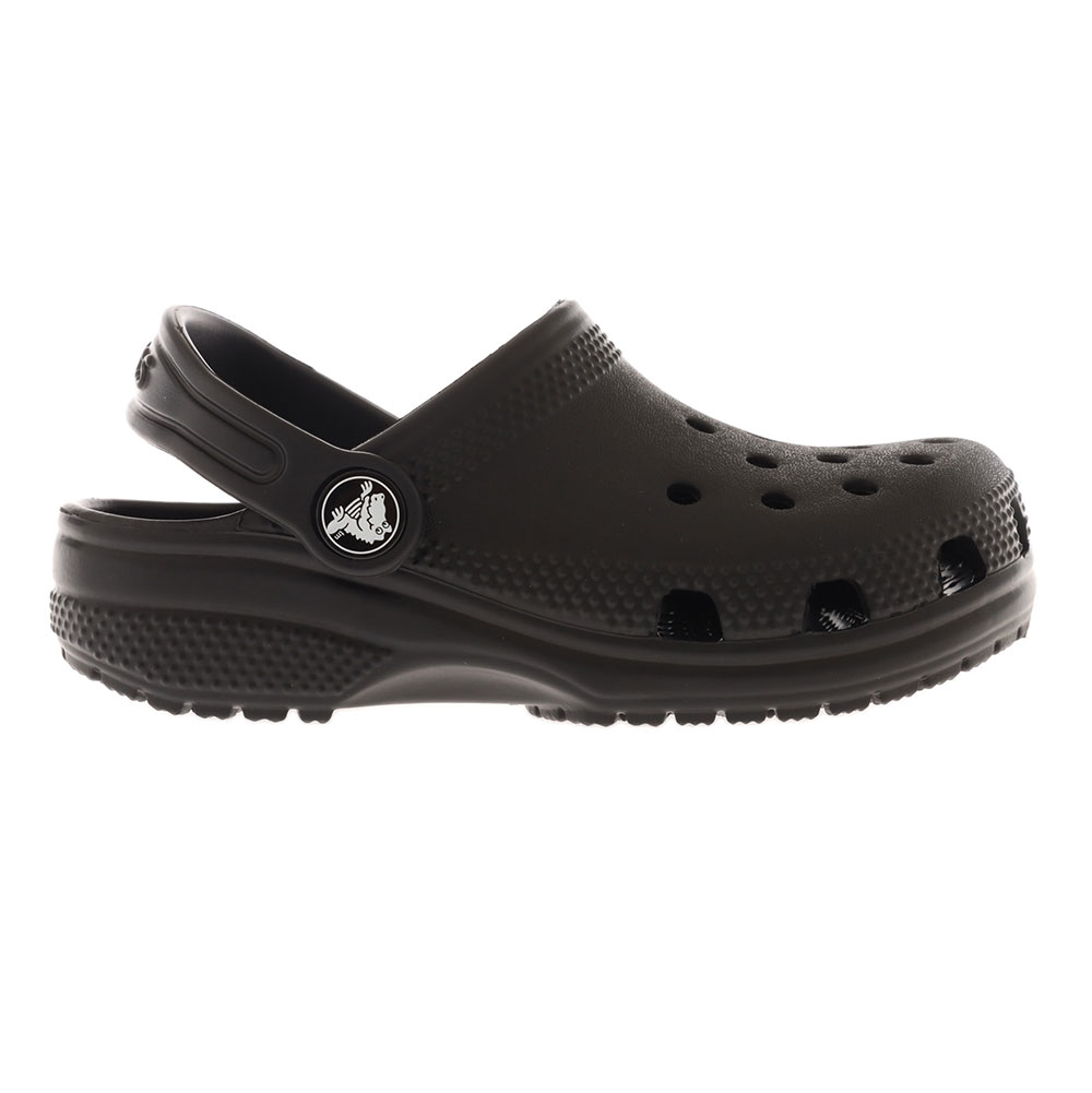 Crocs Classic Toddler Easy Slip-On Clogs Black C8