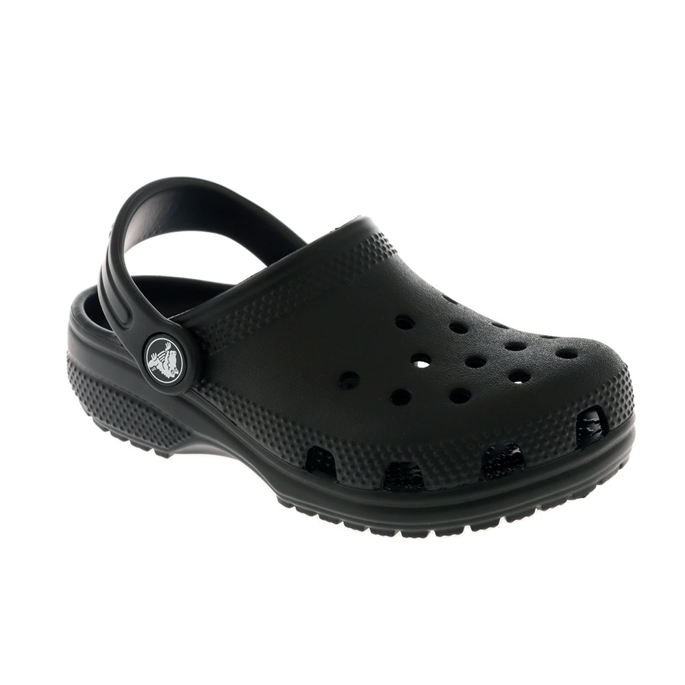 Crocs Classic Toddler Easy Slip-On Clogs Black C10