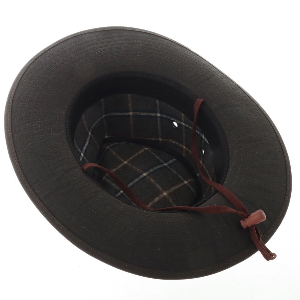 Styx Mill Oilskin Wide Brimmed Hat Brown