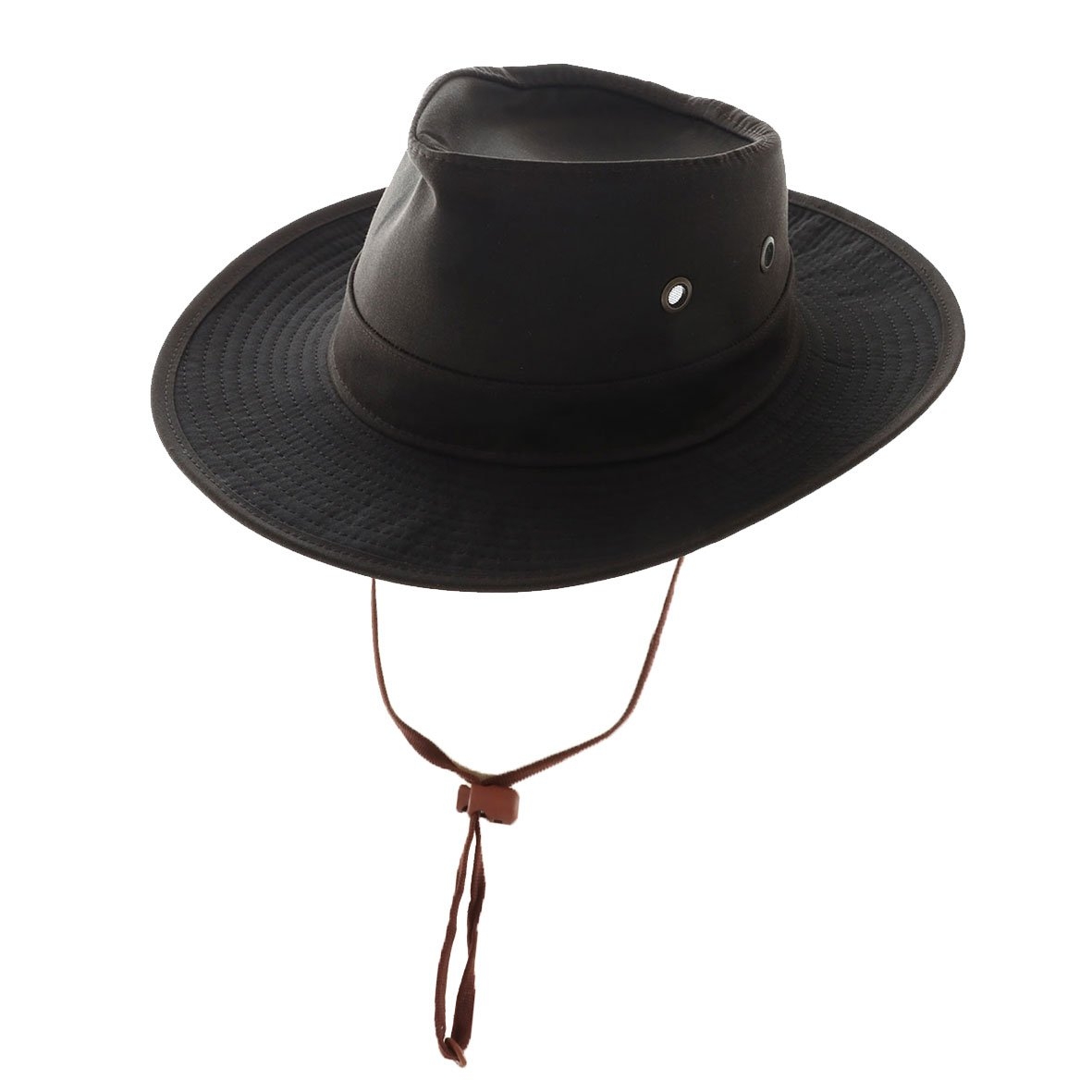 Styx Mill Oilskin Wide Brimmed Hat Brown