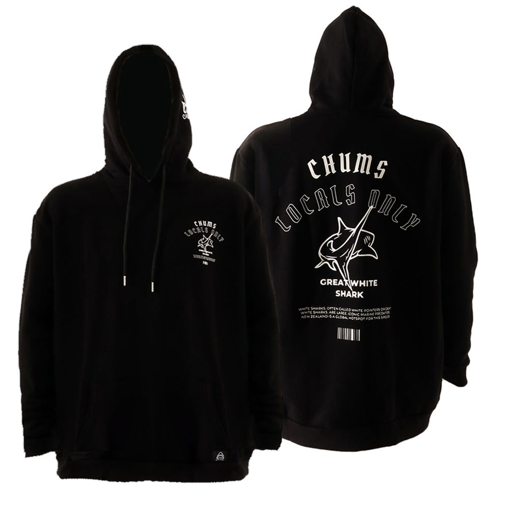 The Chums Great White Hoodie Black 2XL