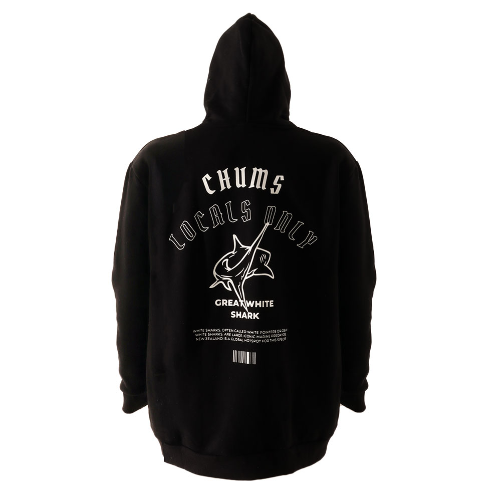 The Chums Great White Hoodie Black 2XL