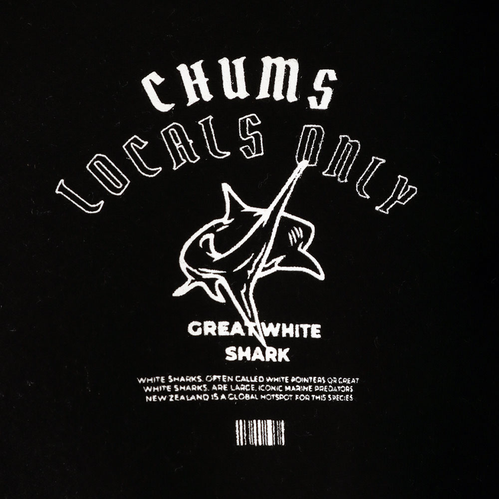 The Chums Great White Hoodie Black 2XL