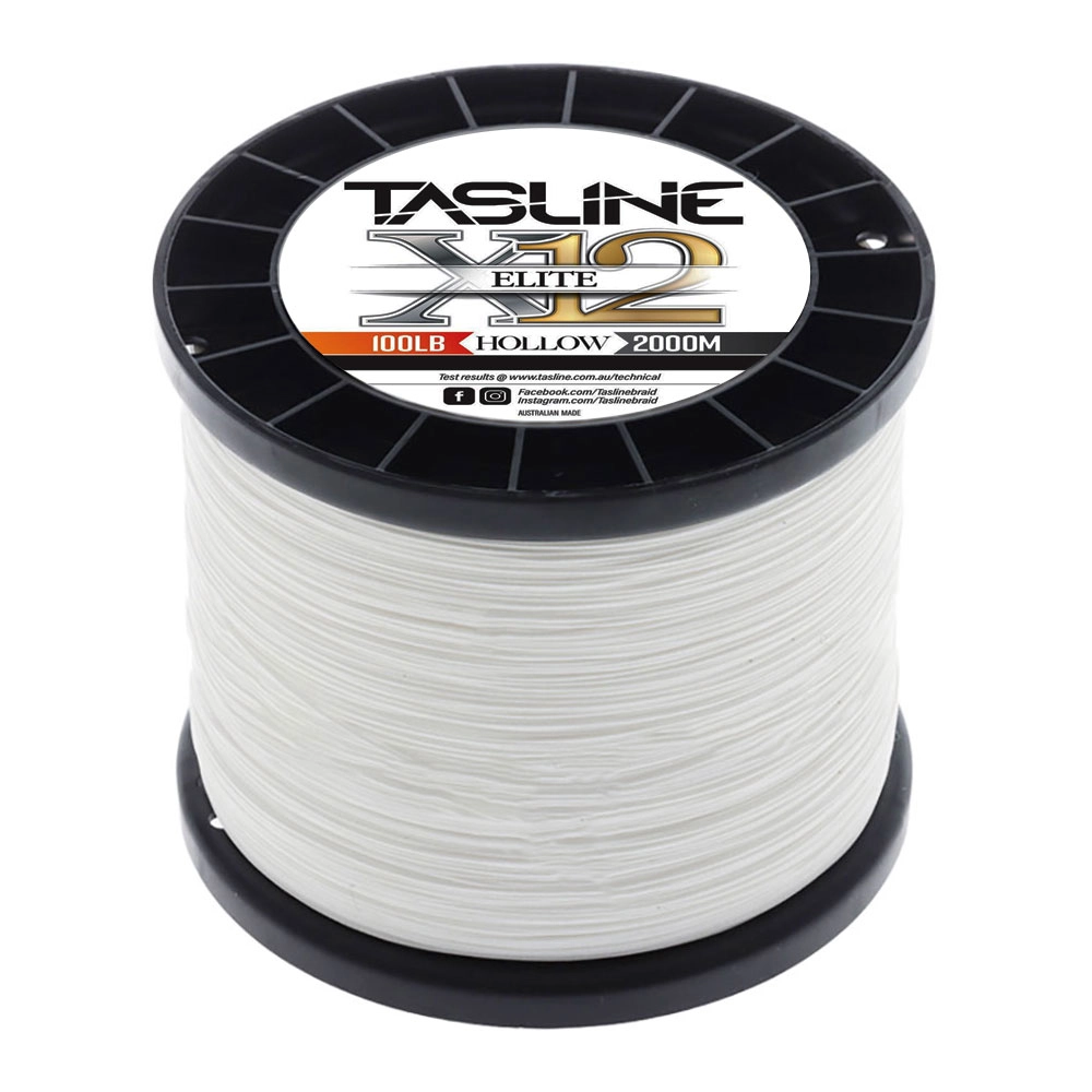 Tasline Elite X12 Pure Hollow Core Braid 2000m 100lb Tasline Elite X12 Pure Hollow Core Braid 2000m 100lb
