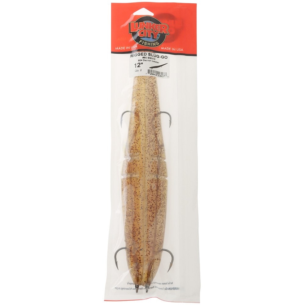 Lunker City Slug-Go Rigged Soft Bait 12in / 30cm Qty 2