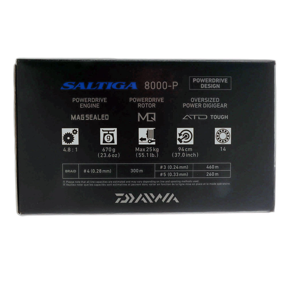 Daiwa 25 Saltiga G 8000-P Spinning Reel Daiwa 25 Saltiga G 8000-P Spinning Reel