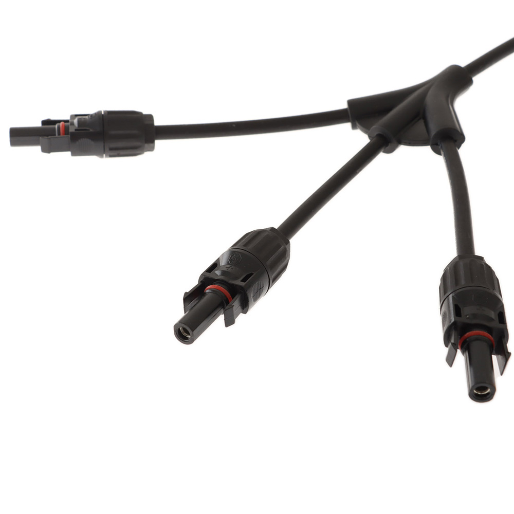 Solar Power PV Y-Branch Solar Panel Connector 2-In 1-Out 1 30A Pair