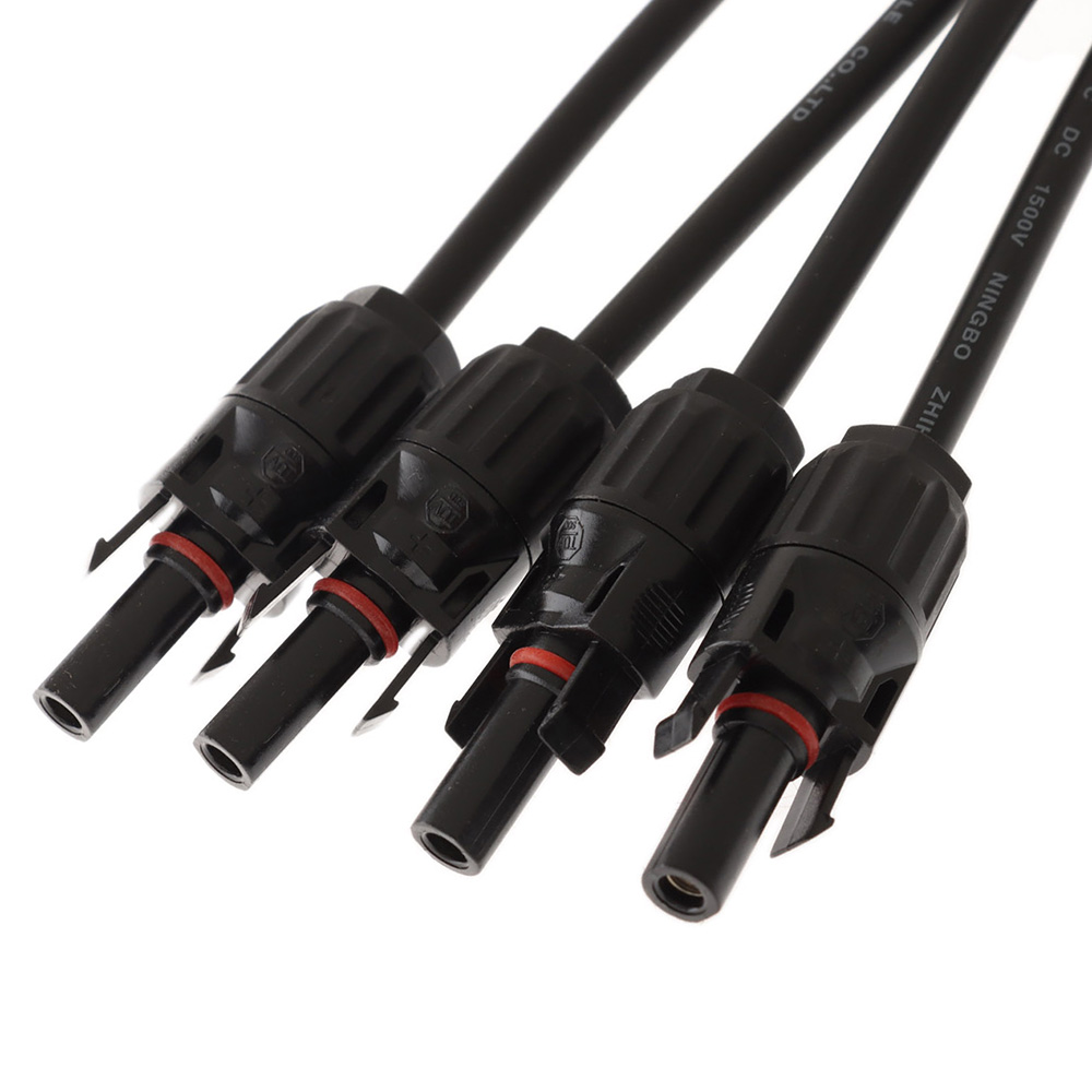 Solar Power PV Y-Branch Solar Panel Connector 4-In 1-Out 1 30A Pair
