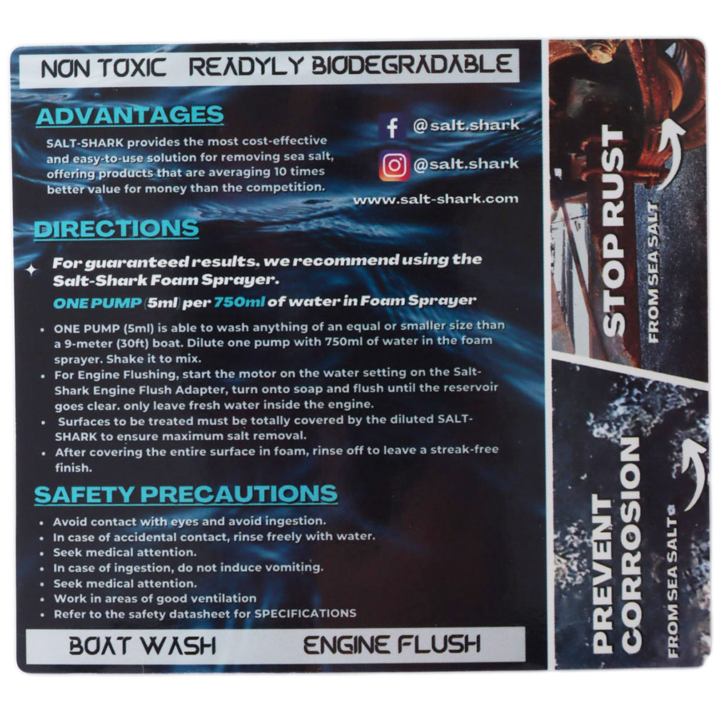 Salt-Shark Super Concentrate Salt Remover 1L