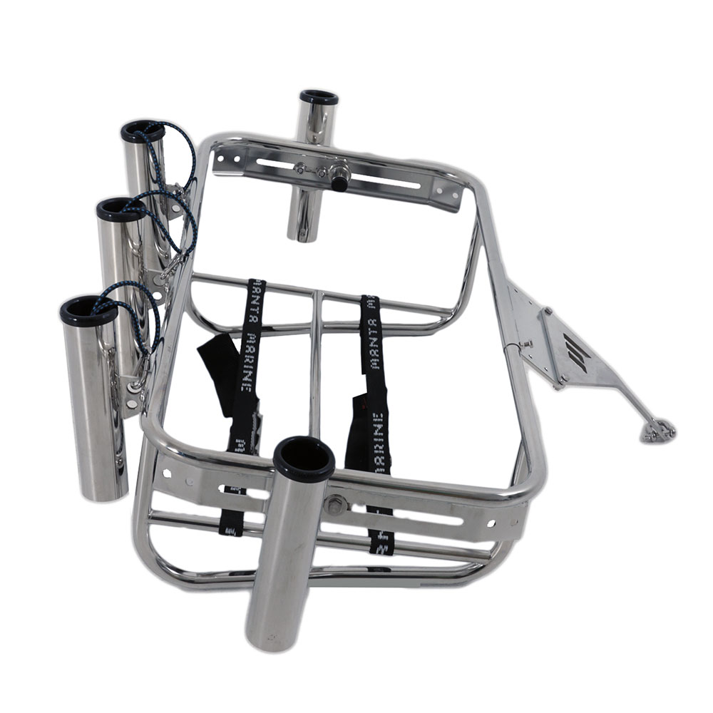 Manta Jet Ski Frame and 70L Icey-Tek Chilly Bin with 5 Rod Holders - Grey