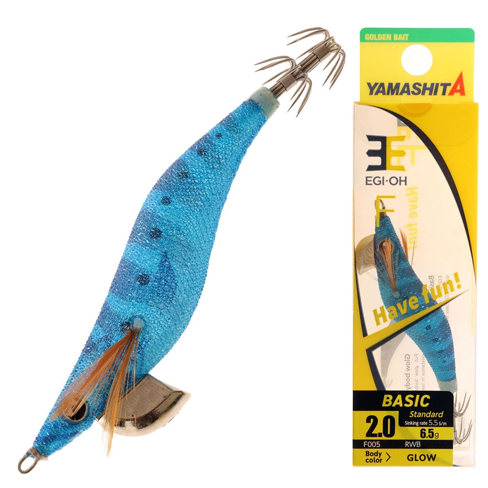 Yamashita EGI-OH F Squid Jig 2.0 60mm La-Me Solid Blue